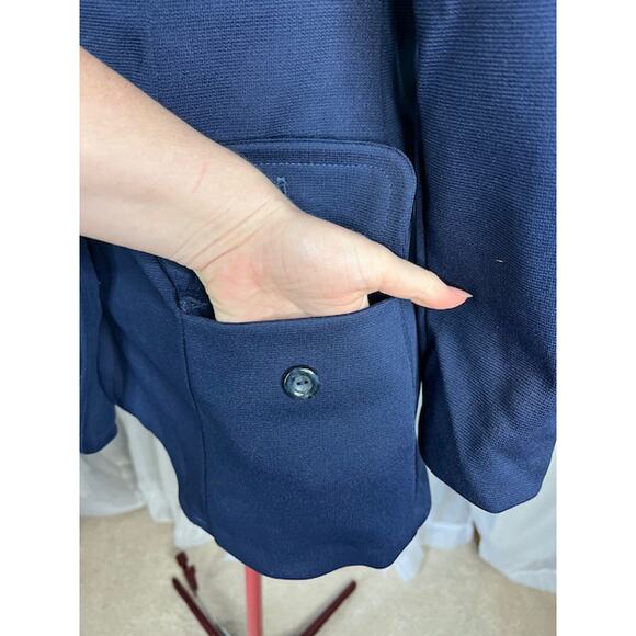 Sailing Jacket knit 1950s navy blue - Picture 2 of 8